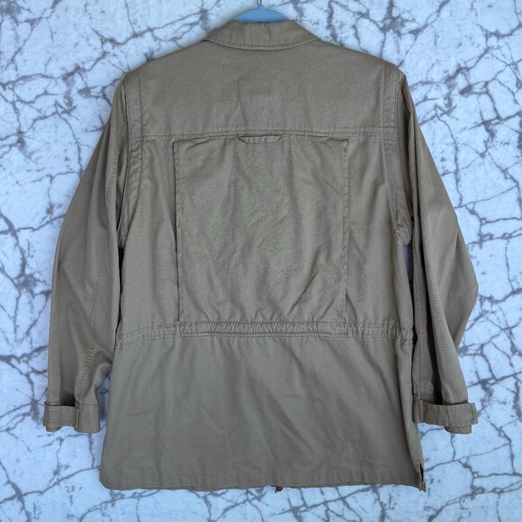 RALPH LAUREN Fishing Jacket Men's S Tan Utility Removeable Sleeves Multi-Pockets - Picture 7 of 8
